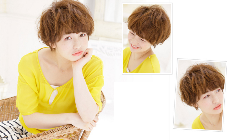ทรงผมสั้น ดัดลอน แบบสาวน่ารัก ขี้เล่น