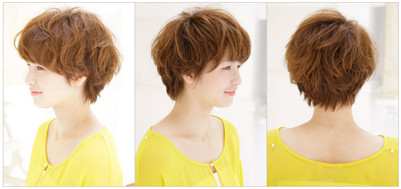 ทรงผมสั้น ดัดลอน แบบสาวน่ารัก ขี้เล่น